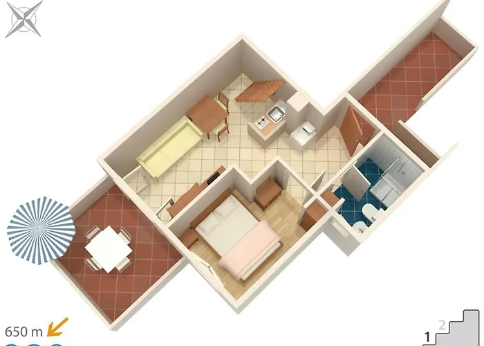 Apartment With Parking Space Krk - 9718